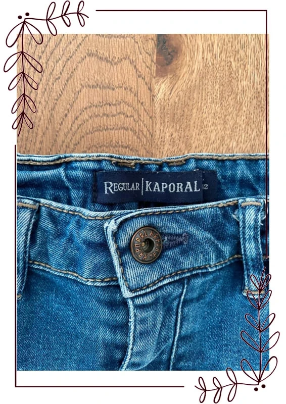 Jean regular denim azul 12 anos Kaporal – Como novo – photo 4